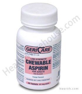 ASPIR CHW ADLT TB 81MG GERI 36 Health & Personal Care