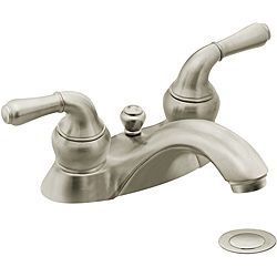 Moen 4551bn Monticello Two handle Bathroom Faucet With Drain Assembly Brushed Nickel