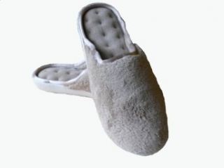 Isotoner Womens Pillow Step Micro Terry Clog Slippers in Taupe Size 5.5 6 Shoes