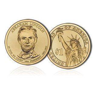 The Abraham Lincoln Presidential Golden Dollar Uncirculated Coin 2010 D Mint 