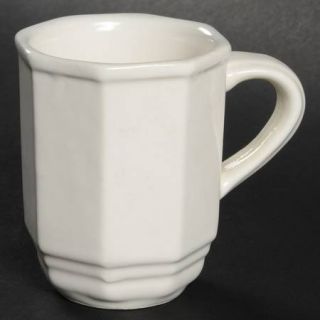 Pfaltzgraff Heritage White Flat Demitasse Cup, Fine China Dinnerware   Stoneware