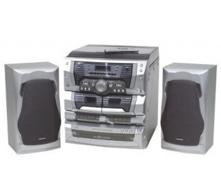 Emerson Home Audio System w/Turntable, Dual Cassette & AM/FM Stereo —