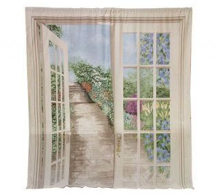 Window Art Scenic Views 72 x 84 Fabric Window Panels —