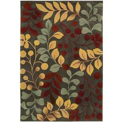 Nourison Hand tufted Polyester Contours Forest Rug (36 X 56)