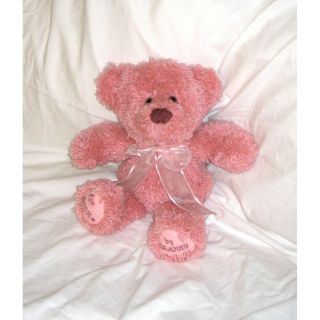 Huggables Pink Teddy Stuffed Toy Latch Hook Kit 14 Tall