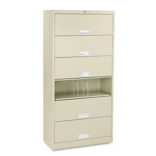 Hon 600 Series 6 shelf Double walled Legal File Cabinet With Receding Doors