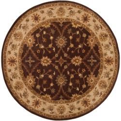 Hand tufted Transitional Multicolored Clift New Zealand Wool Rug (8 Round)