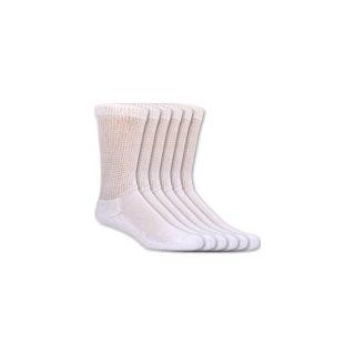 Dr. Scholl's Diabetes & Circulatory Crew Socks White MED   6 Pairs Health & Personal Care