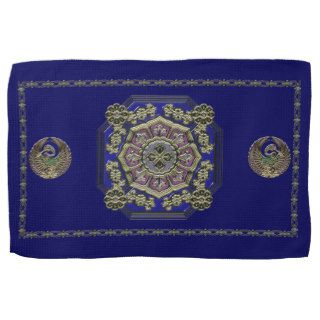 Asian Art Deco Traditional Jeweled Kitchen Towel