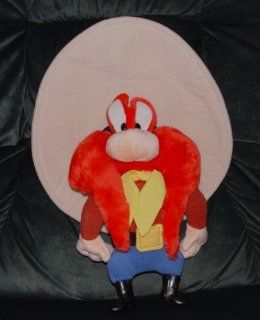 Yosemite Sam   WB Looney Tunes Plush Toy   1994 Applause   18" (tip of hat to bottom of boots) Toys & Games