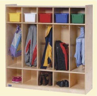 Steffy Wood Products 5 Section Locker, 9 by 8 3/4 by 13 1/2 Inch   General Purpose Storage Racks