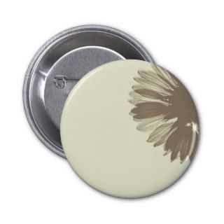 Sunflower   Brown and Cream Floral Design Pins