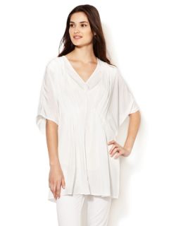 Isabella Pleated V Neck Caftan by Hunter Bell