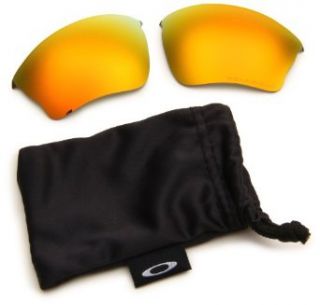 Oakley Half Jacket XLJ Polarized Rimless Sunglasses,13 432 Multi Frame/Fire Iridium Lens,One Size Clothing