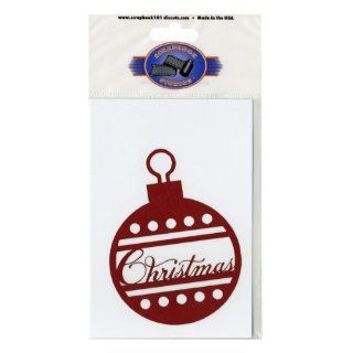 Scrapbook 101 Shape Cardstock Die Cuts, Christmas Ornament