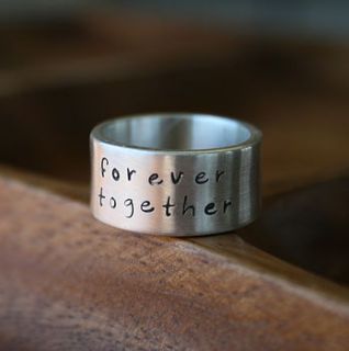 personalised between us ring by joulberry