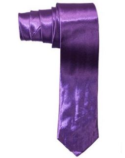 Outer Rebel Solid Purple Skinny Tie at  Mens Clothing store