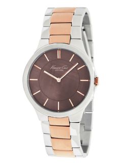 Womens Brown Mother Of Pearl & Rose Gold Watch by Kenneth Cole Watches
