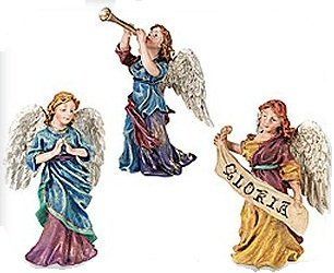 Dept 56 Heralding Angels  3 Pieces   Holiday Figurines