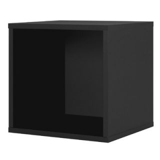 Foremost Modular Storage Cube with Two Drawers in Espresso