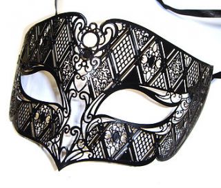 mens smoking venetian masquerade mask by hannah makes things