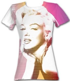 Marilyn Monroe Juniors T shirt Face Sublimation Tee Shirt Clothing