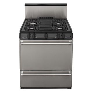Premier Freestanding 3.9 cu ft Gas Range (Stainless Steel) (Common 30 in; Actual 30 in)