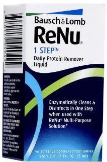 Bausch and Lomb Reno 1 Step Daily Protein Remover Liquid    0.17 oz. Health & Personal Care
