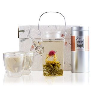 premium blooming tea set by the exotic teapot