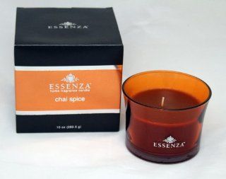 Essenza Home Fragrance Candle 10 Oz (Chai Spice)   Scented Candles