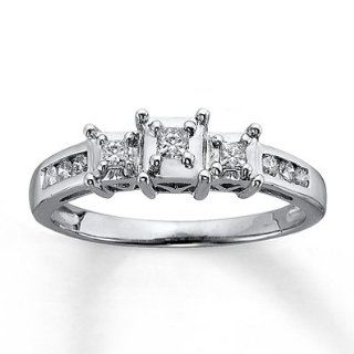 Kay Jewelers Previously Owned Ring 1/4 ct tw Diamonds 14K White Gold Jewelry Products Jewelry