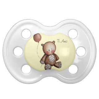 Baby Bear with Balloon Pacifier