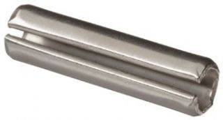 420 Stainless Steel Spring Pin, Plain Finish, 1/8" Nominal Diameter, 1" Length (Pack of 100) Stainless Steel Roll Pins