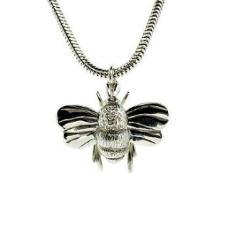 silver bumble bee charm by will bishop jewellery design