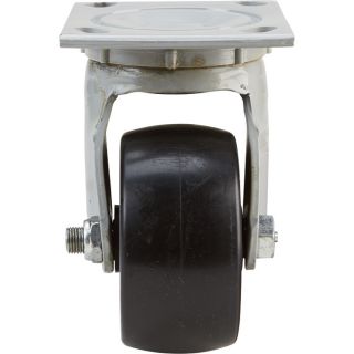 2in. Swivel Plain Bearing, Non-Marking Caster  Up to 299 Lbs.