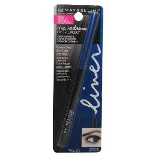 Maybelline New York Eye Studio Master Drama Cream Pencil Liner, Sapphire Strength 420, 0.01 Ounce  Cream Eyeliner  Beauty
