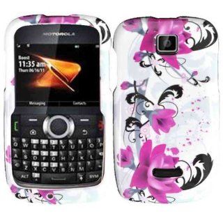 Pink Splash Hard Case Cover for Motorola Theory WX430 Cell Phones & Accessories