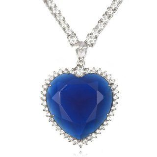 Titanic Heart Necklace 17" CHELINE Jewelry