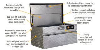Locking Aluminum Chest Truck Box — Wide Style, 36in. x 24in. x 24in. x 18in., Model# 36012747  Truck Chests