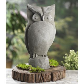 Owl 15 inch Resin Garden Statue KINDWER Garden Accents