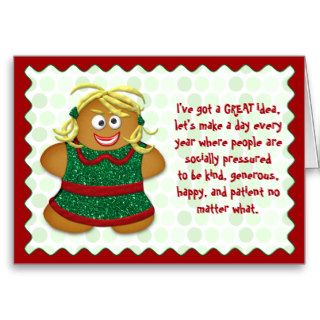 Funny Stress Free Christmas Greeting Card