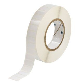 Brady THT 59 423 10 1" Width x 0.5" Height, B 423 Permanent Polyester, Gloss Finish White Thermal Transfer Printable Label (10000 per Roll)