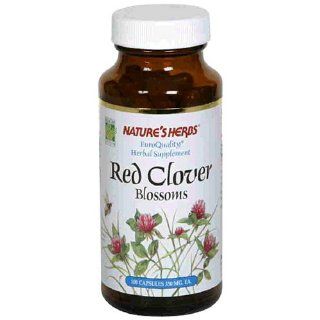 Twinlab Nature's Herbs Red Clover Blossoms, 100 Capsules (Pack of 4) Health & Personal Care