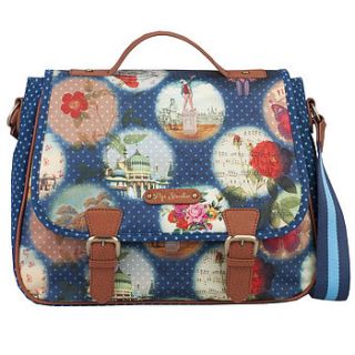 pip remember brighton shoulder bag blue by fifty one percent