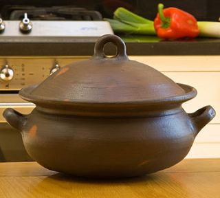 fair trade hand made ceramic casserole by alter native life