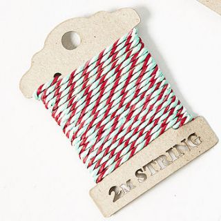 candy cane christmas bakers twine by sophia victoria joy