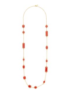Red Scatter Station Necklace by kate spade new york