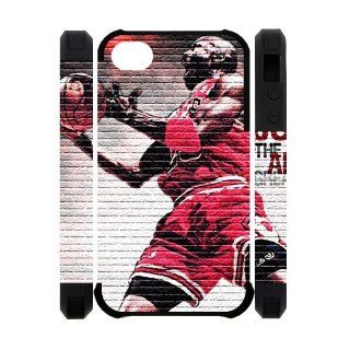 Cool Case NBA Superstar Chicago Bulls Michael Jordan Iphone 4 4S Dual Protective Cover Case Cell Phones & Accessories