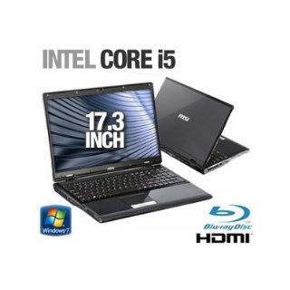 MSI A7200027US 17.3, Intel Core i5 430M, 4GB DDR3 RAM, 320GB Hard Drive, Windows 7  Notebook Computers  Computers & Accessories