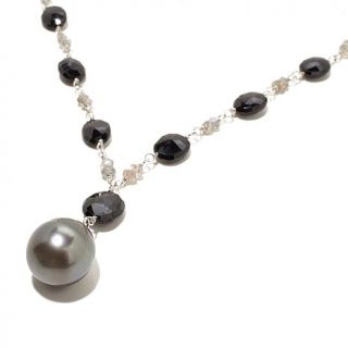 Tara Pearls 13mm Cultured Tahitian Pearl and Multigemstone Sterling Silver 20"